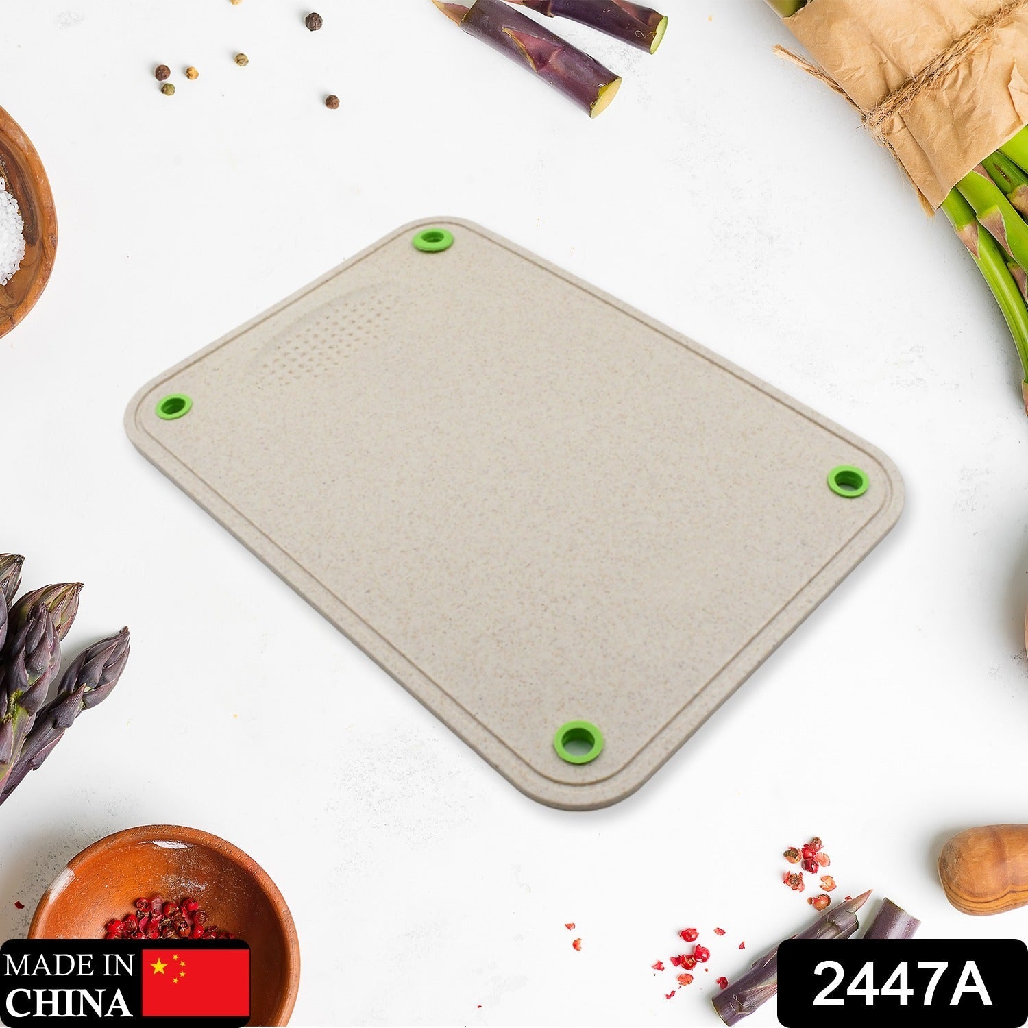2447A Kitchen Chopping Board Household Double-sided Cutting Board Knife Board Vegetable Cutting and Fruit Multi-purpose Plastic Sticky Board Cutting board 2447A Kitchen Chopping Board Household Double-sided Cutting Board Knife Board Vegetable Cutting and Fruit Multi-purpose Plastic Sticky Board Cutting board